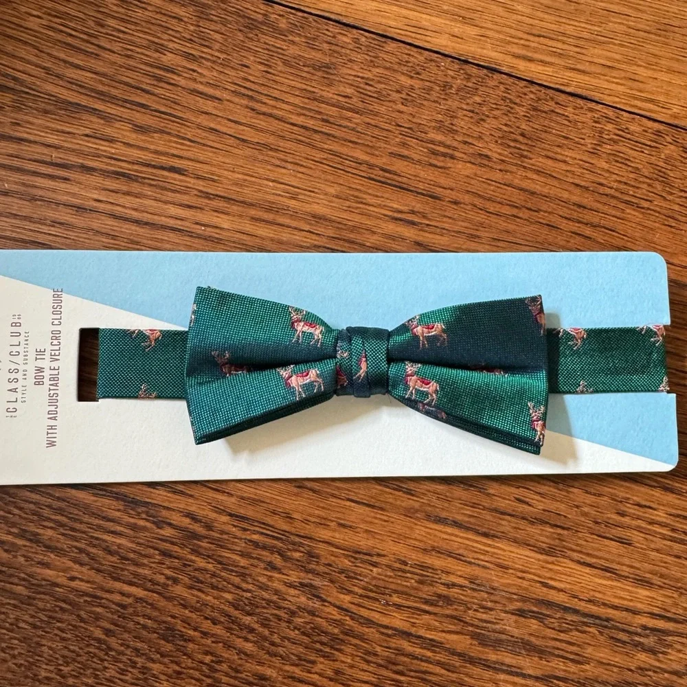 Pair of Class Club Deer Patterned Boys Ties